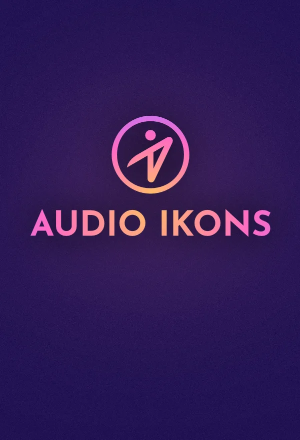 Audio Ikons logo which are the letters A and I stylized inside a circle.